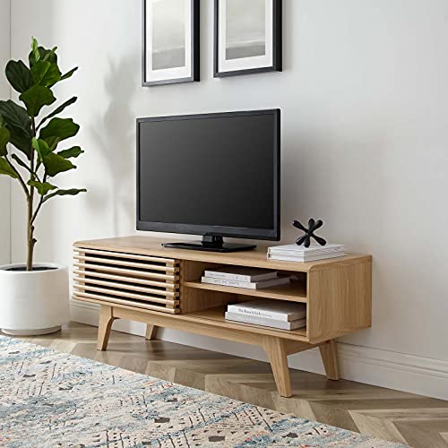 Modway Render Mid-Century Modern Low Profile TV Stand