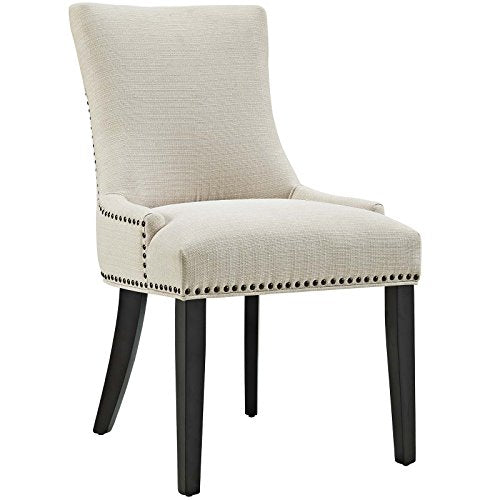 Modway Marquis Fabric Dining Chair in Beige