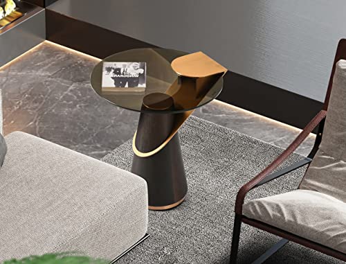Whiteline Modern Living Zaria Side End Table, Black