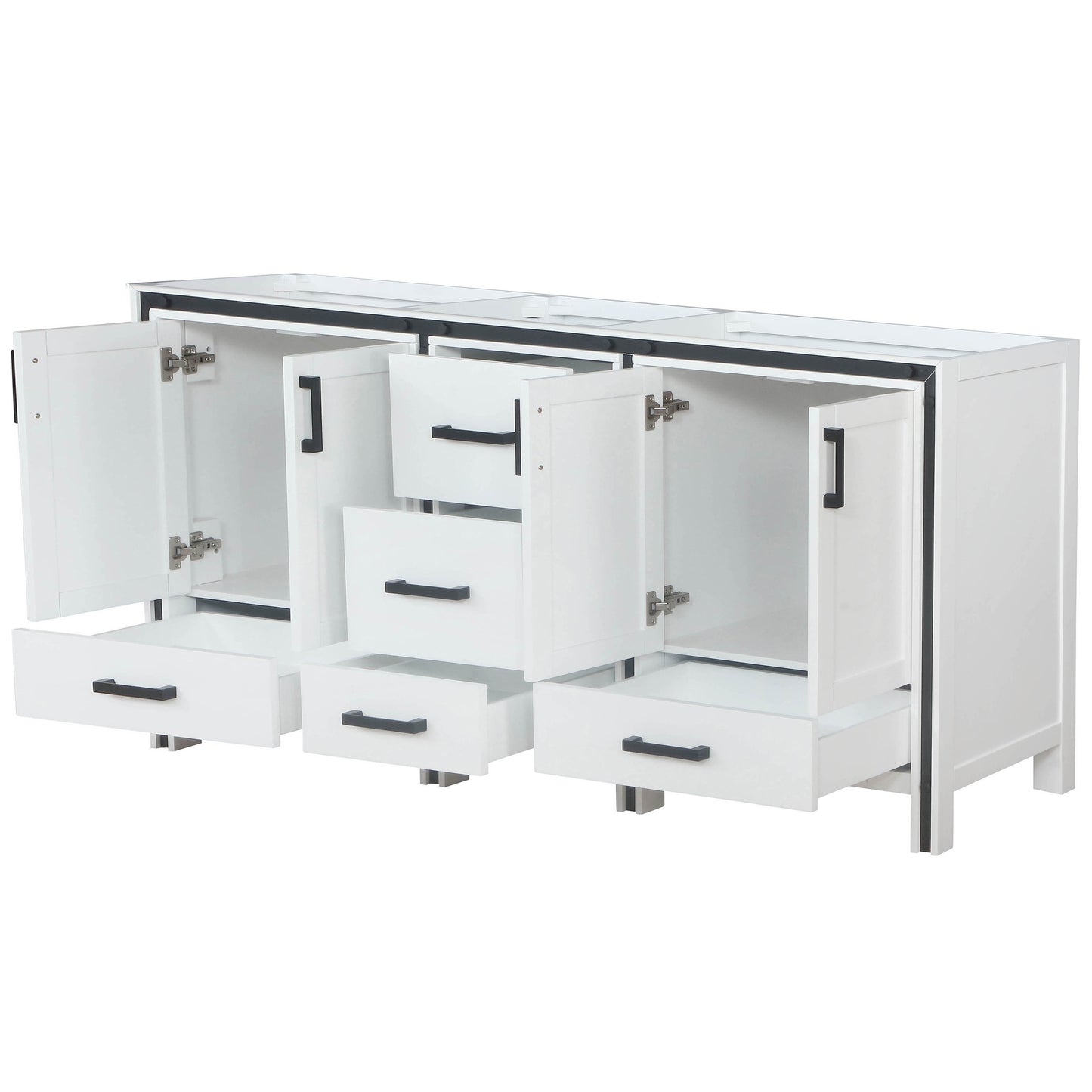 Ziva 72" White Vanity Cabinet Only