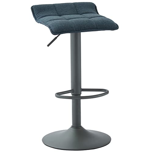 WHI , Blue Grey Adjustable Height Bar Stool, Set of 2