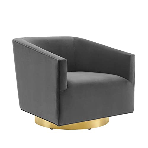 Modway Twist Performance Velvet Accent Lounge Swivel Chair