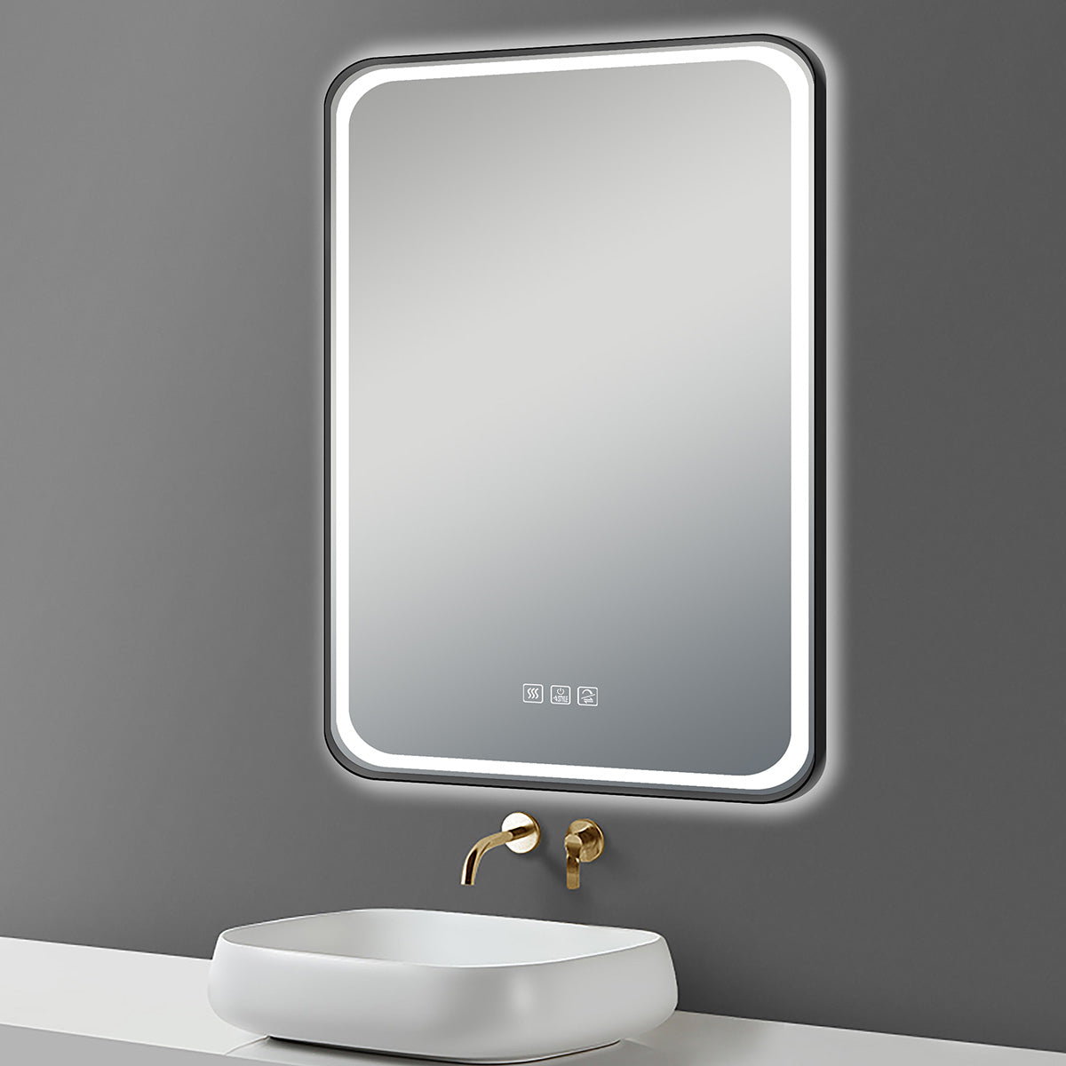 36" LED Mirror (Matte Black) Miles Series