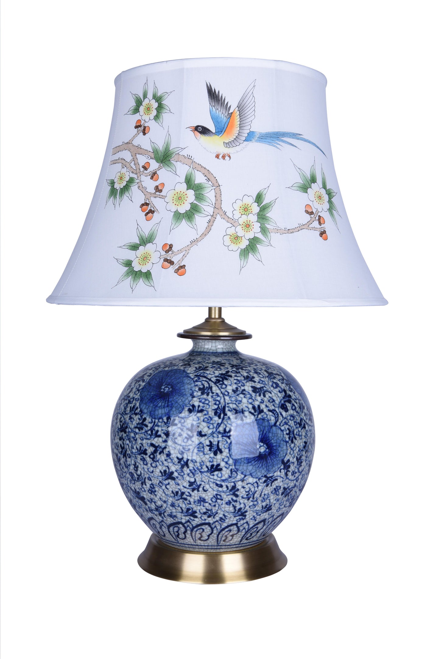 Blue& White Table Lamp - FUM02T11B