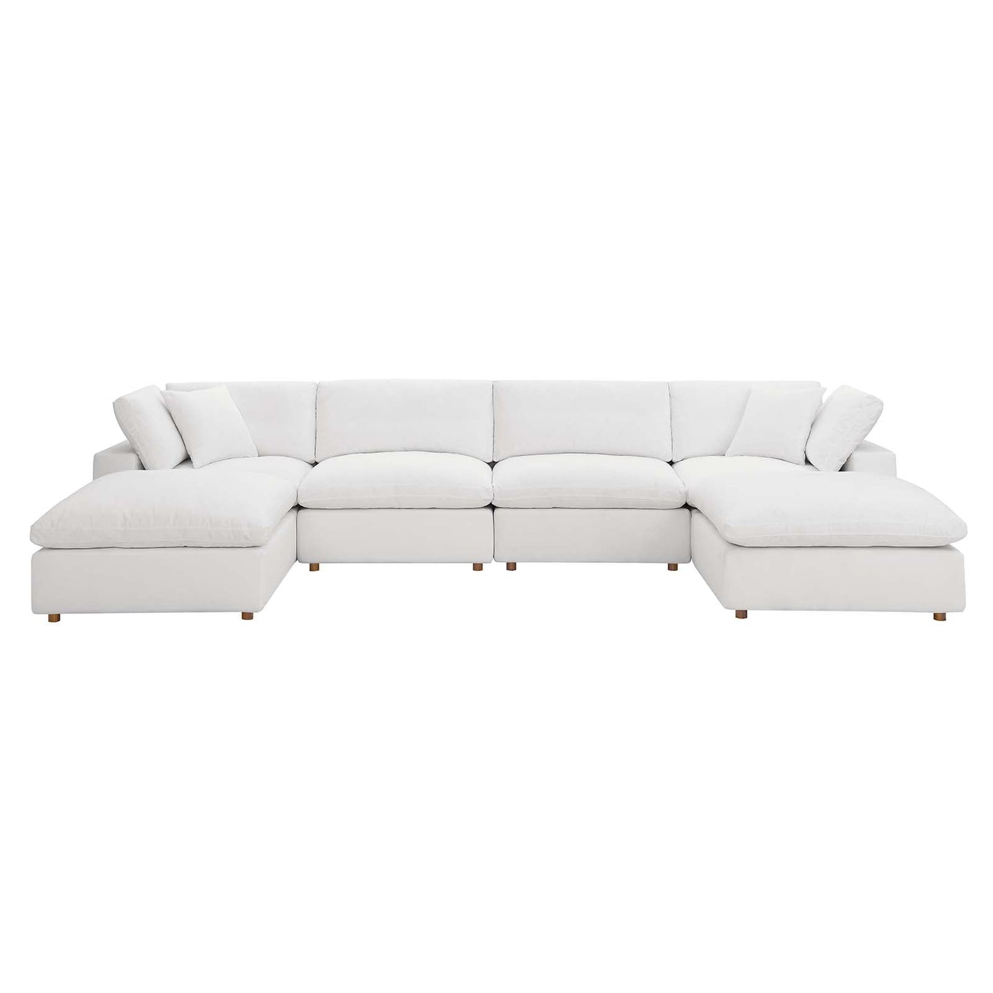 Modway Commix Down Filled Overstuffed 6-Piece Sectional Sofa, Multiple Colors