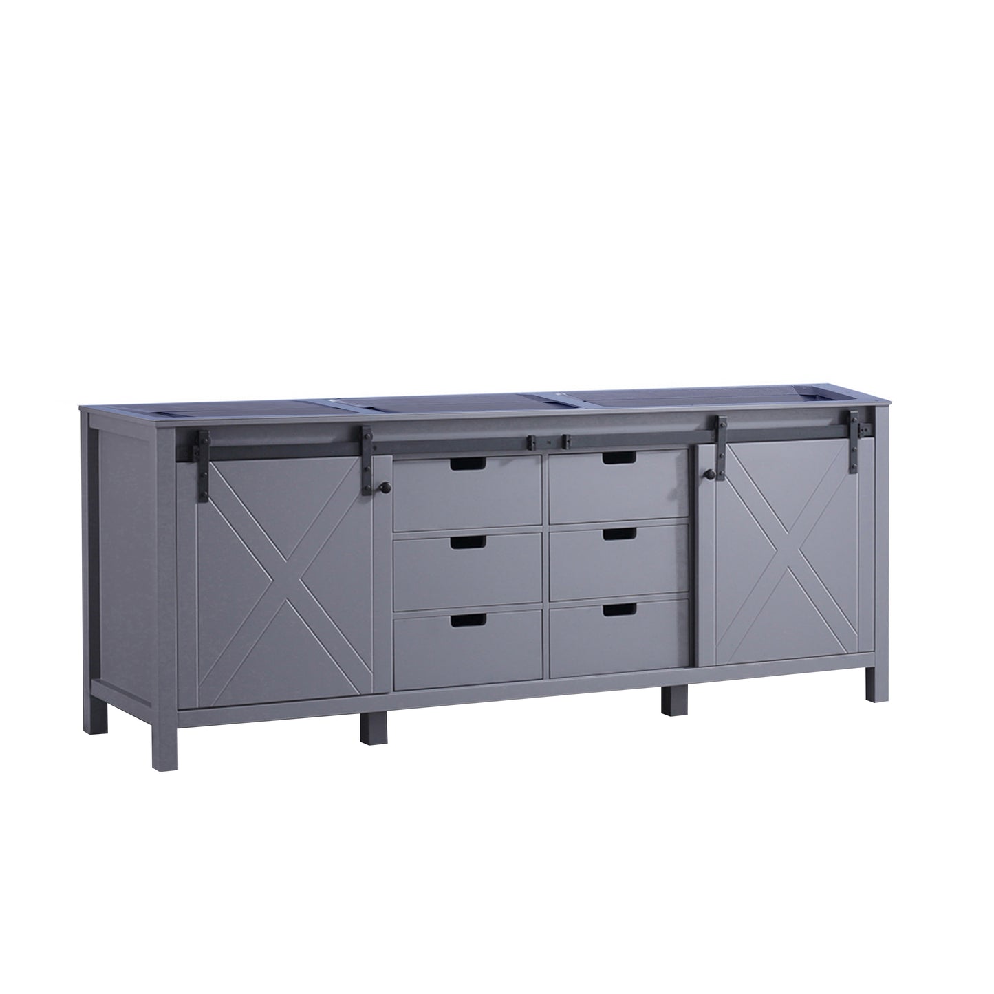 Marsyas 84" Dark Grey Vanity Cabinet Only