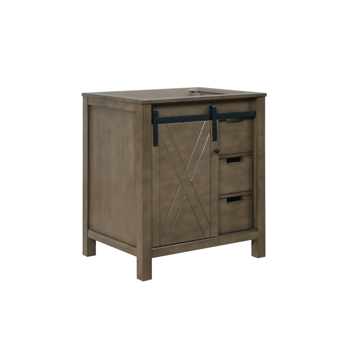 Marsyas 30" Rustic Brown Vanity Cabinet Only
