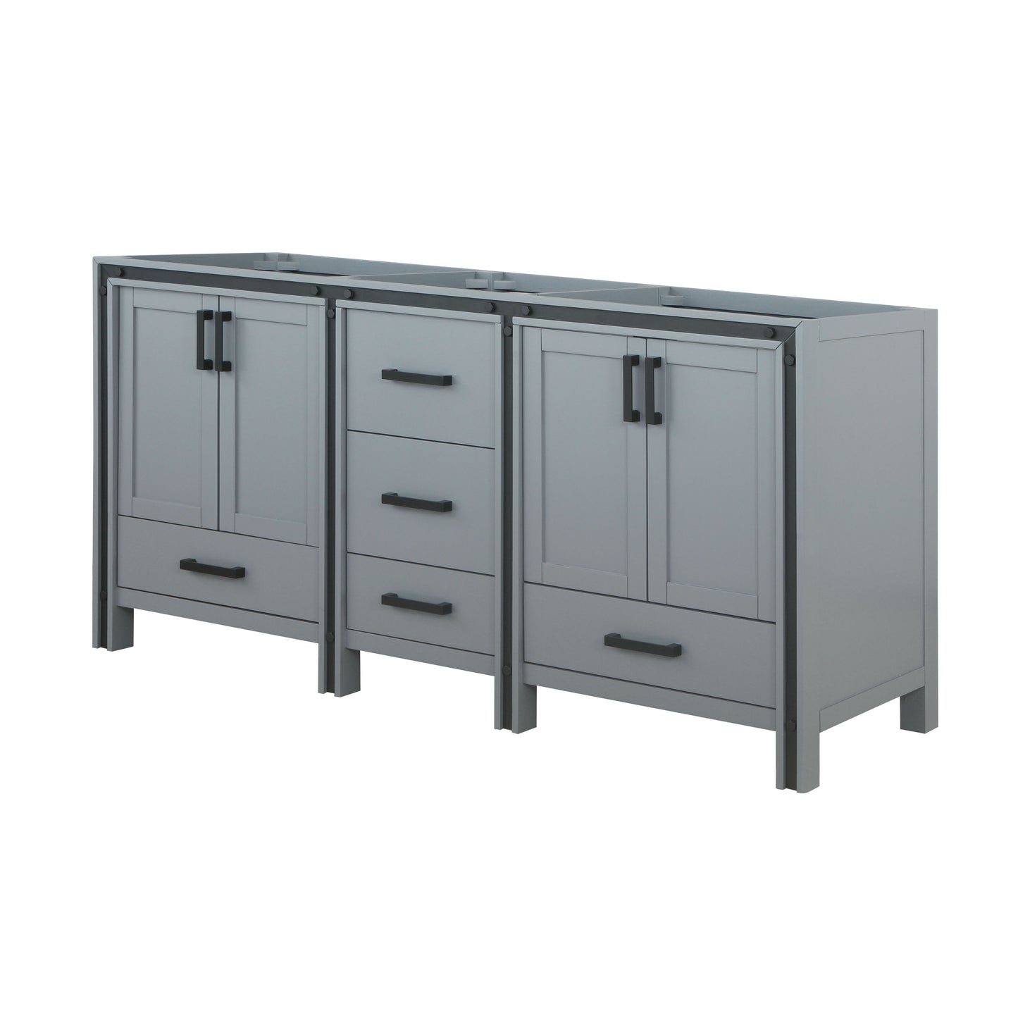 Ziva 72" Dark Grey Vanity Cabinet Only