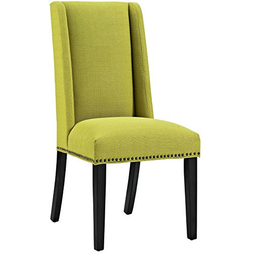 Modway Baron Modern Tall Back Wood Upholstered Fabric Parsons Kitchen and Dining Room Chair