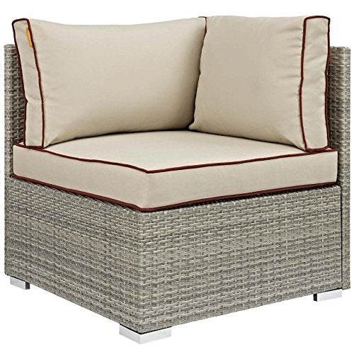 Modway EEI-2961-LGR-NAV Repose Sunbrella Fabric Outdoor Patio Armchair