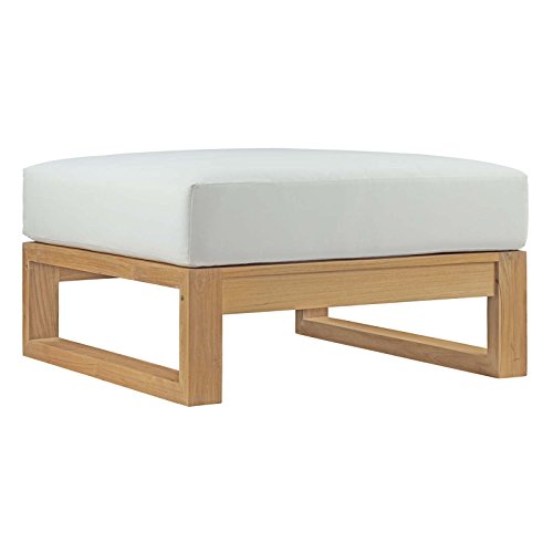 Modway EEI-2708-NAT-WHI Upland Outdoor Patio Teak