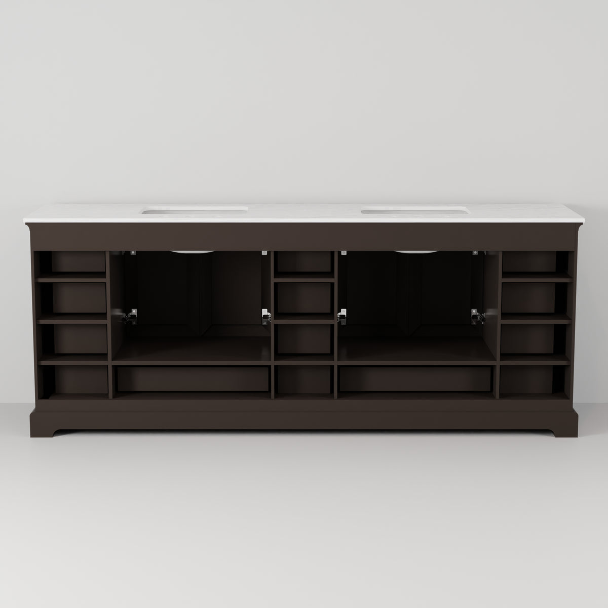 Lexora Dukes 84 in. Espresso Double Sink Bath Vanity