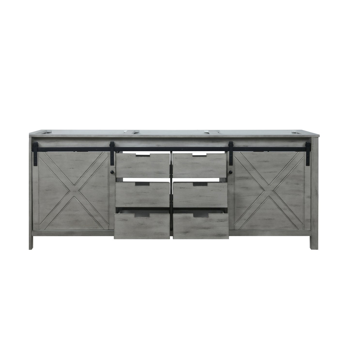 Marsyas 84" Ash Grey Vanity Cabinet Only