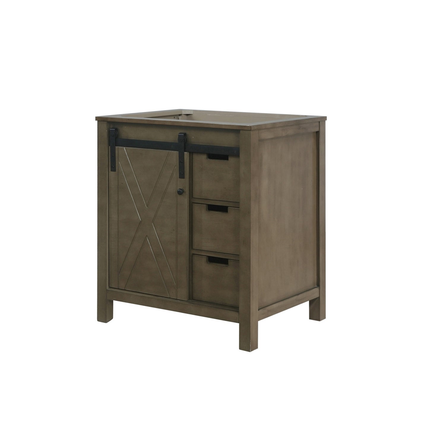 Marsyas 30" Rustic Brown Vanity Cabinet Only