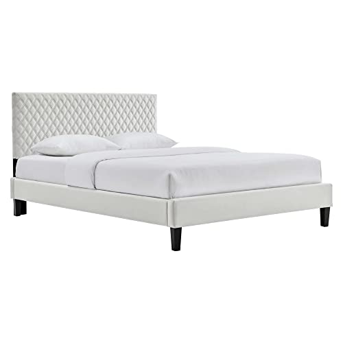 Garcelle Performance Velvet Twin Platform Bed