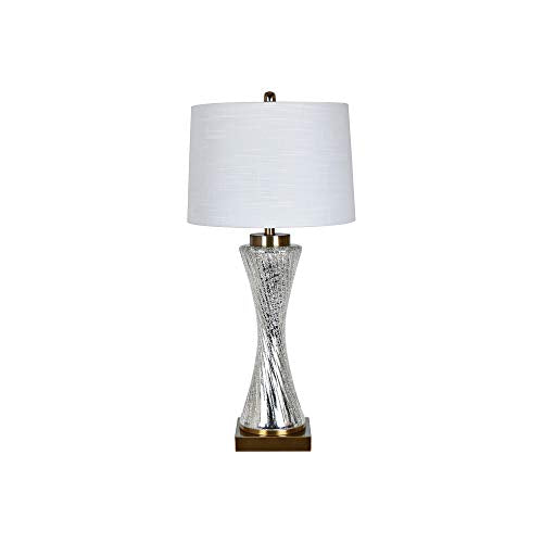 Crestview Collection Addison Mercury Glass Twist Table Lamp