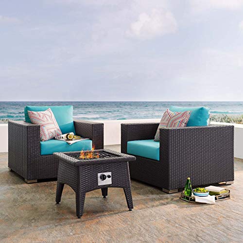 Modway EEI-3724-EXP Convene 3 Piece Set Outdoor Patio with Fire Pit,