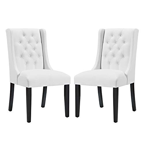 Modway Baronet Modern Tufted Upholstered Fabric Parsons Kitchen and Dining Room Chair