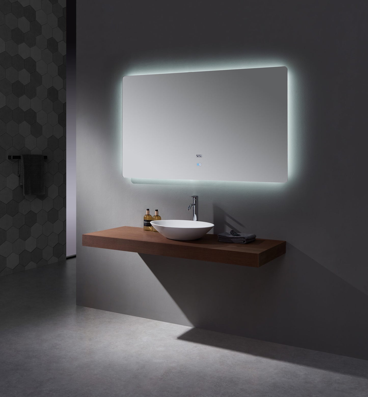 Lugano 60" Widex36" Tall LED Mirror w/ Defogger