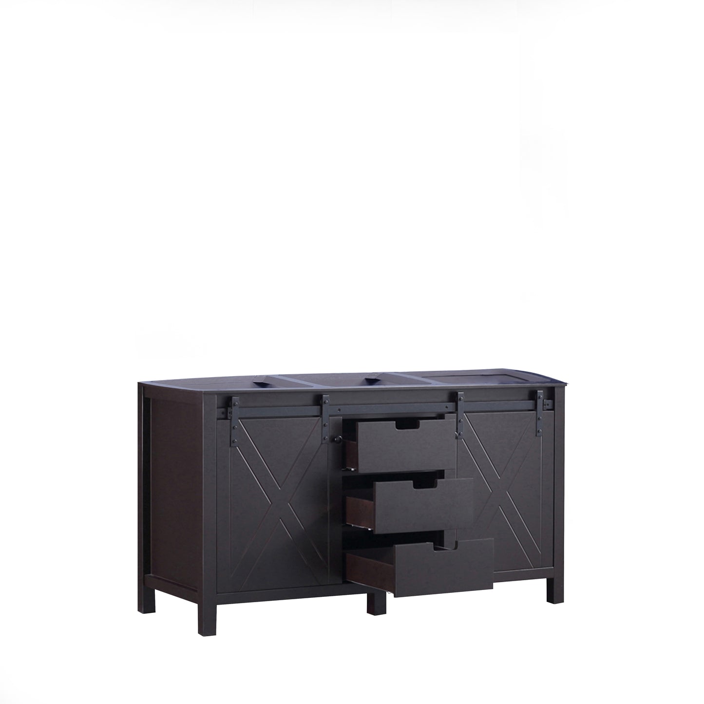 Marsyas 60" Brown Vanity Cabinet Only