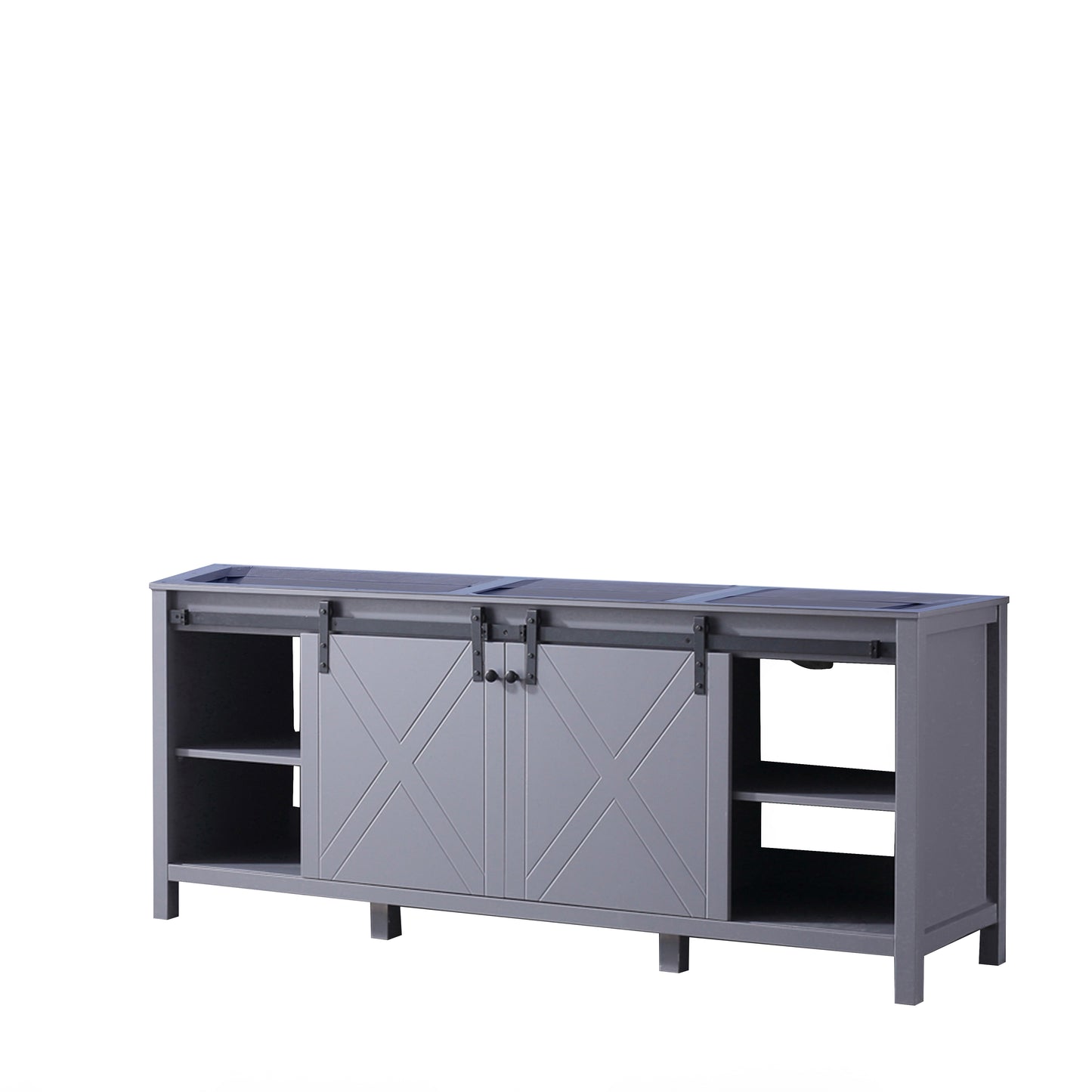 Marsyas 80" Dark Grey Vanity Cabinet Only