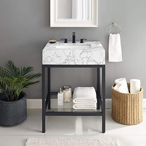 Kingsley Stainless Steel Bathroom Vanity