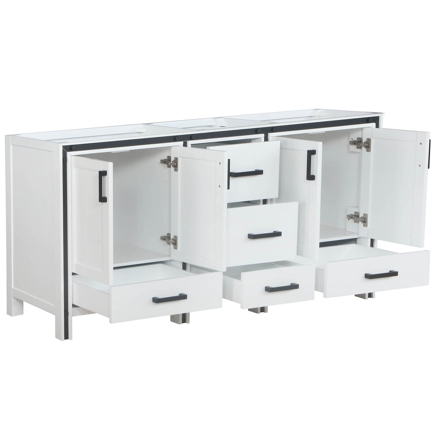 Ziva 72" White Vanity Cabinet Only