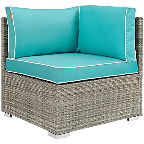 Modway EEI-2961-LGR-NAV Repose Sunbrella Fabric Outdoor Patio Armchair