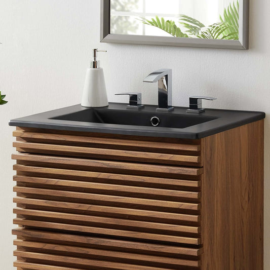 Cayman 24" Bathroom Sink in Black