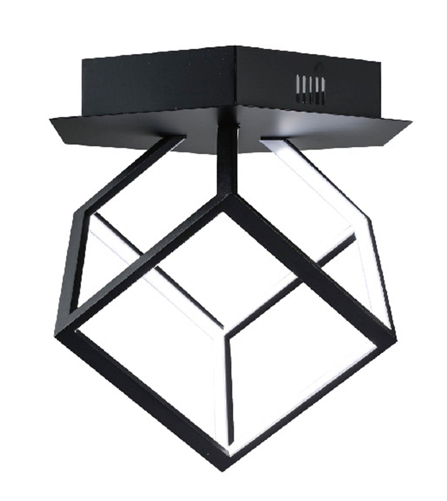 Black LED Flush Mount - OC01F8BLK