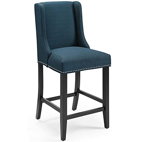 Modway Baron Modern Tall Back Wood Upholstered Fabric Parsons Kitchen and Dining Room Chair