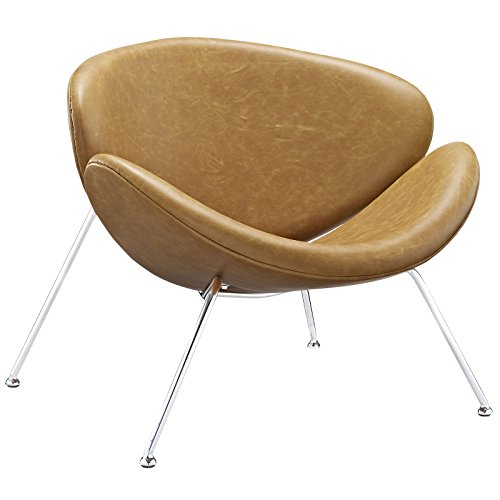Modway Nutshell Upholstered Vinyl Lounge Chair