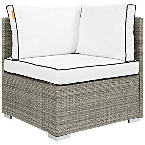 Modway EEI-2961-LGR-NAV Repose Sunbrella Fabric Outdoor Patio Armchair