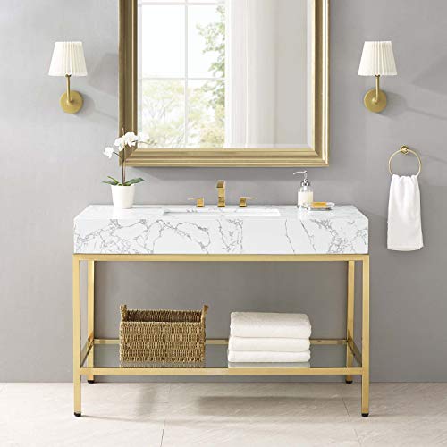 Kingsley Stainless Steel Bathroom Vanity