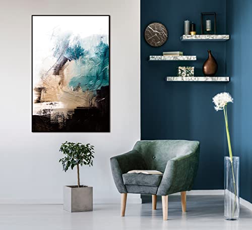 Whiteline Modern Living Windy 48"x32" Canvas Wall Art, Black PS Frame