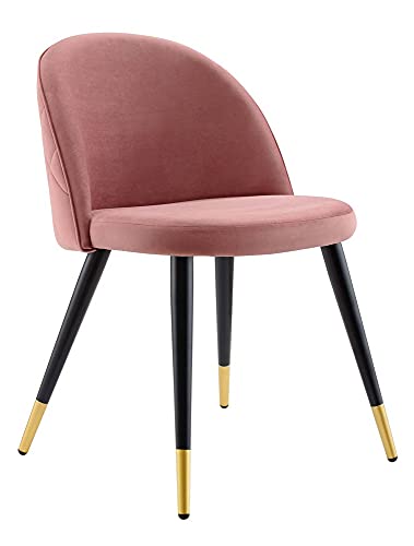 Modway Cordial Performance Velvet Dining Accent Chairs Set of 2