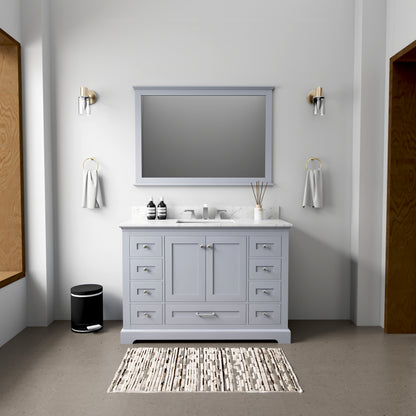 Lexora Dukes 48 in. Dark Grey Single Sink Bath Vanity