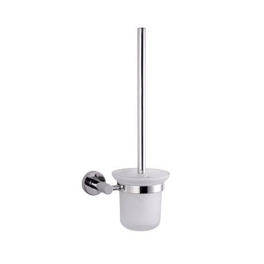 Lexora Bagno Nera Stainless Steel Toilet Brush in Chrome