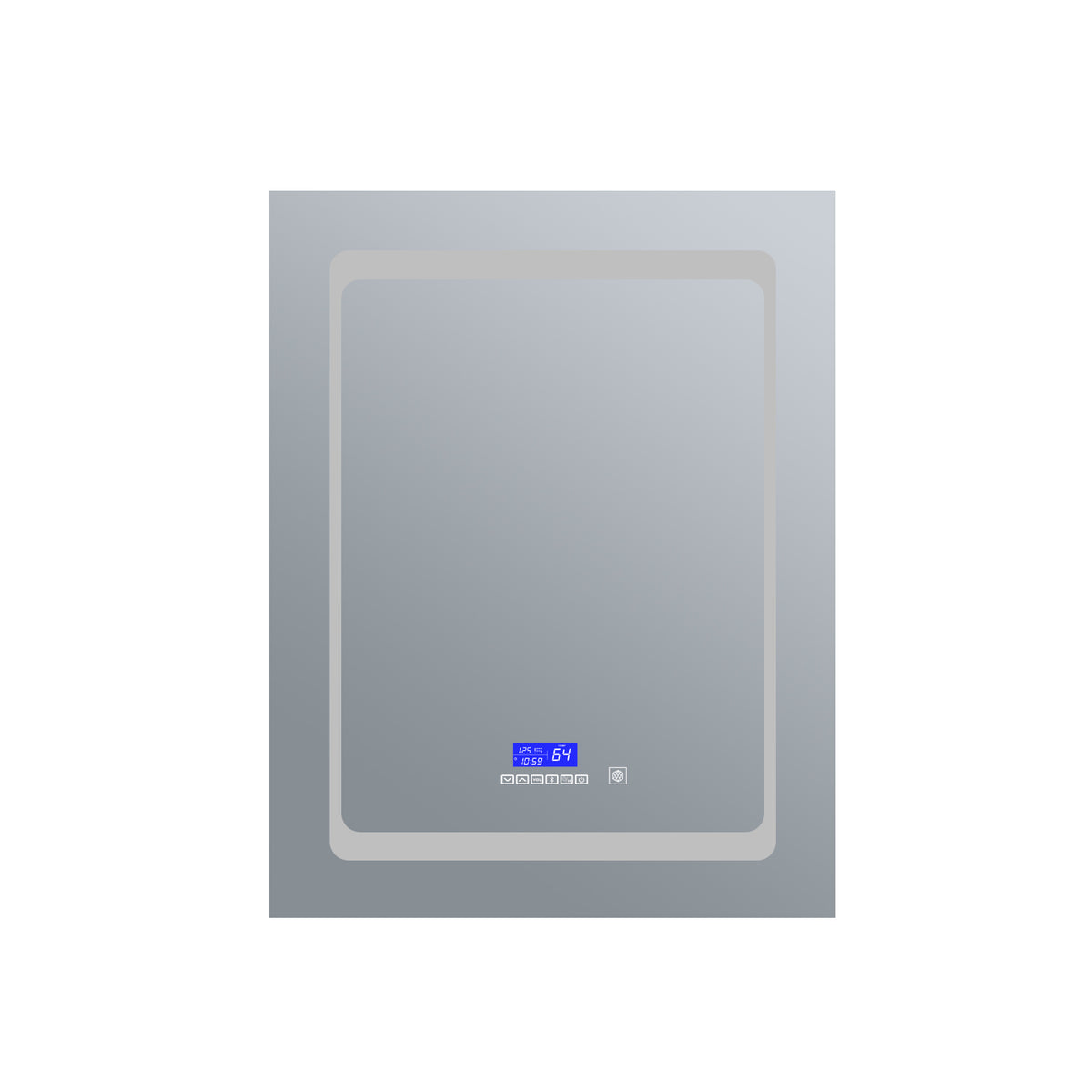 Lexora Bracciano 20 in. W x 32 in. H Surface-Mount LED Mirror Medicine Cabinet with Defogger