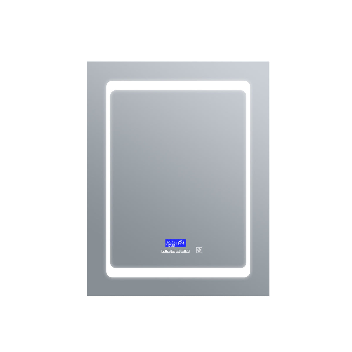 Lexora Bracciano 20 in. W x 32 in. H Surface-Mount LED Mirror Medicine Cabinet with Defogger