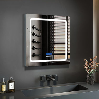 Lexora Caldona 36 in. W x 32 in. H LED Bathroom Vanity Mirror