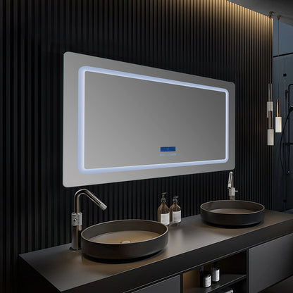 Lexora Caldona 48 in. W x 32 in. H LED Bathroom Vanity Mirror