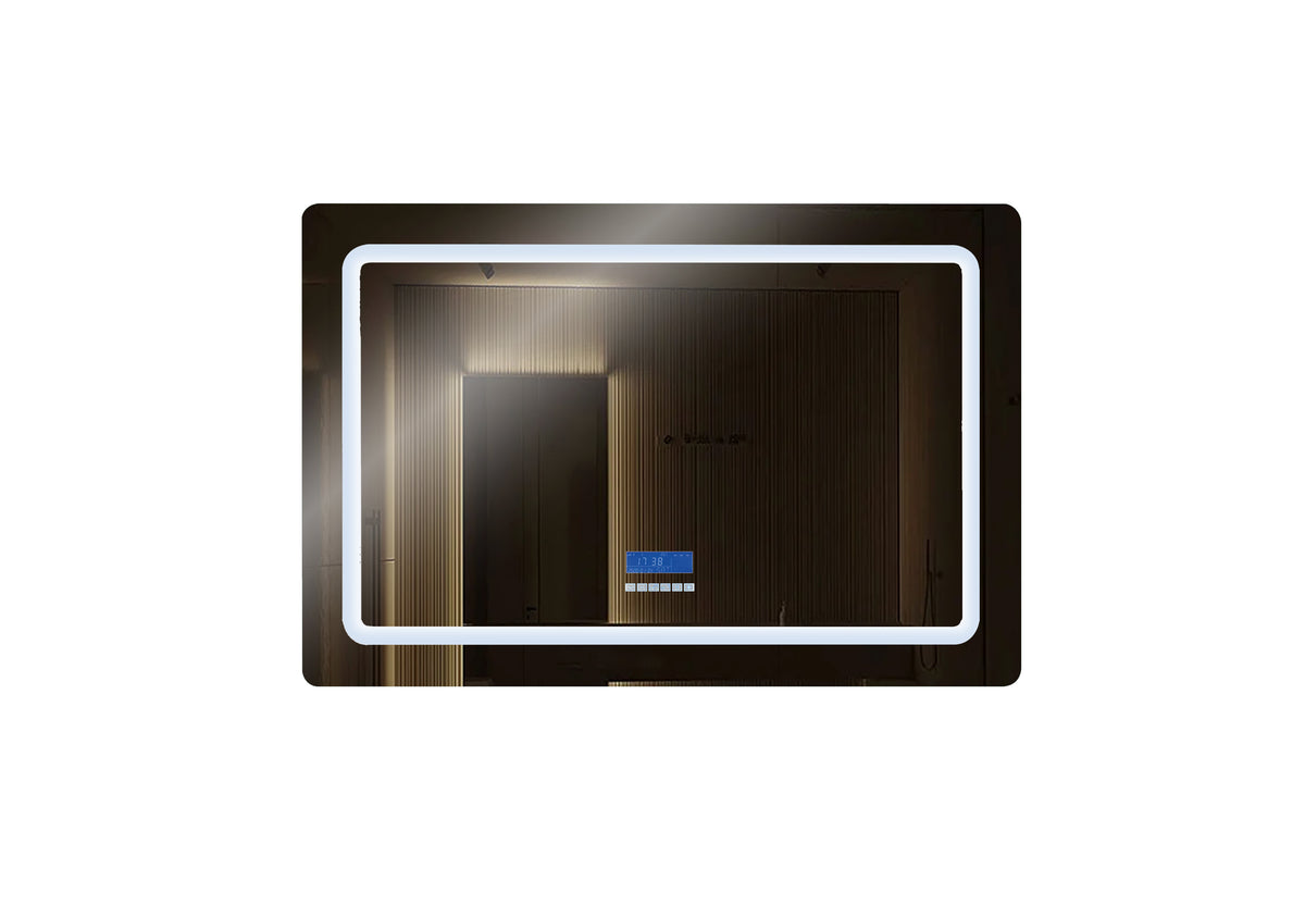 Lexora Caldona 48 in. W x 32 in. H LED Bathroom Vanity Mirror