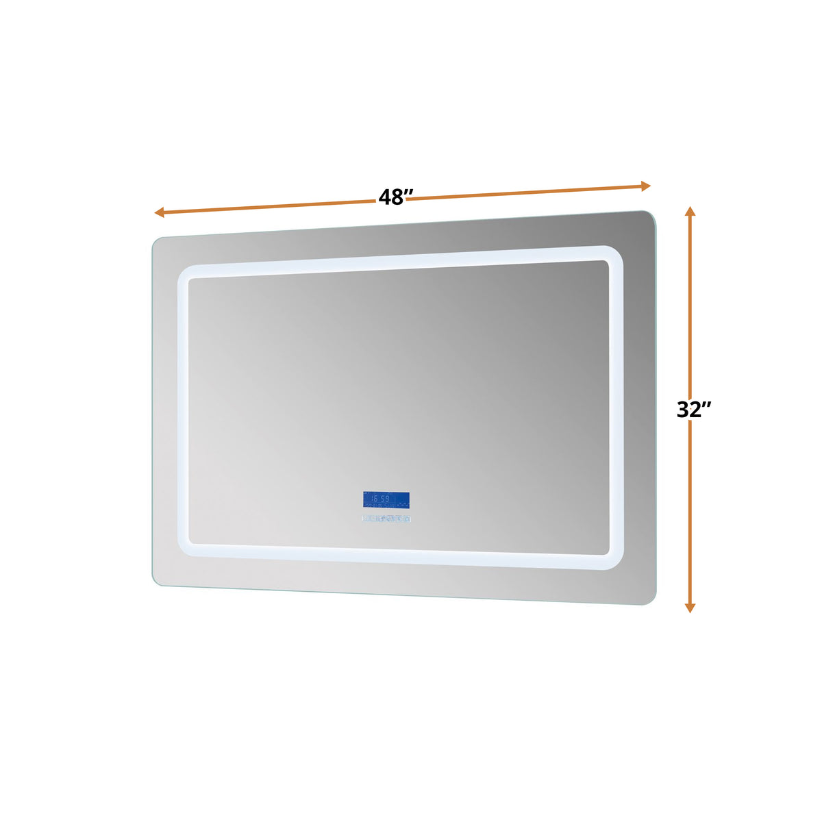 Lexora Caldona 60 in. W x 32 in. H LED Bathroom Vanity Mirror