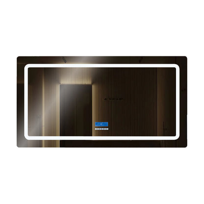 Lexora Caldona 60 in. W x 32 in. H LED Bathroom Vanity Mirror