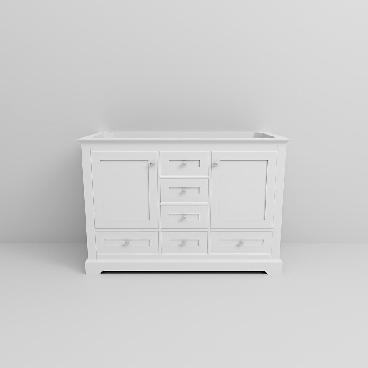 Lexora Dukes 48 in. White Double Sink Bath Vanity