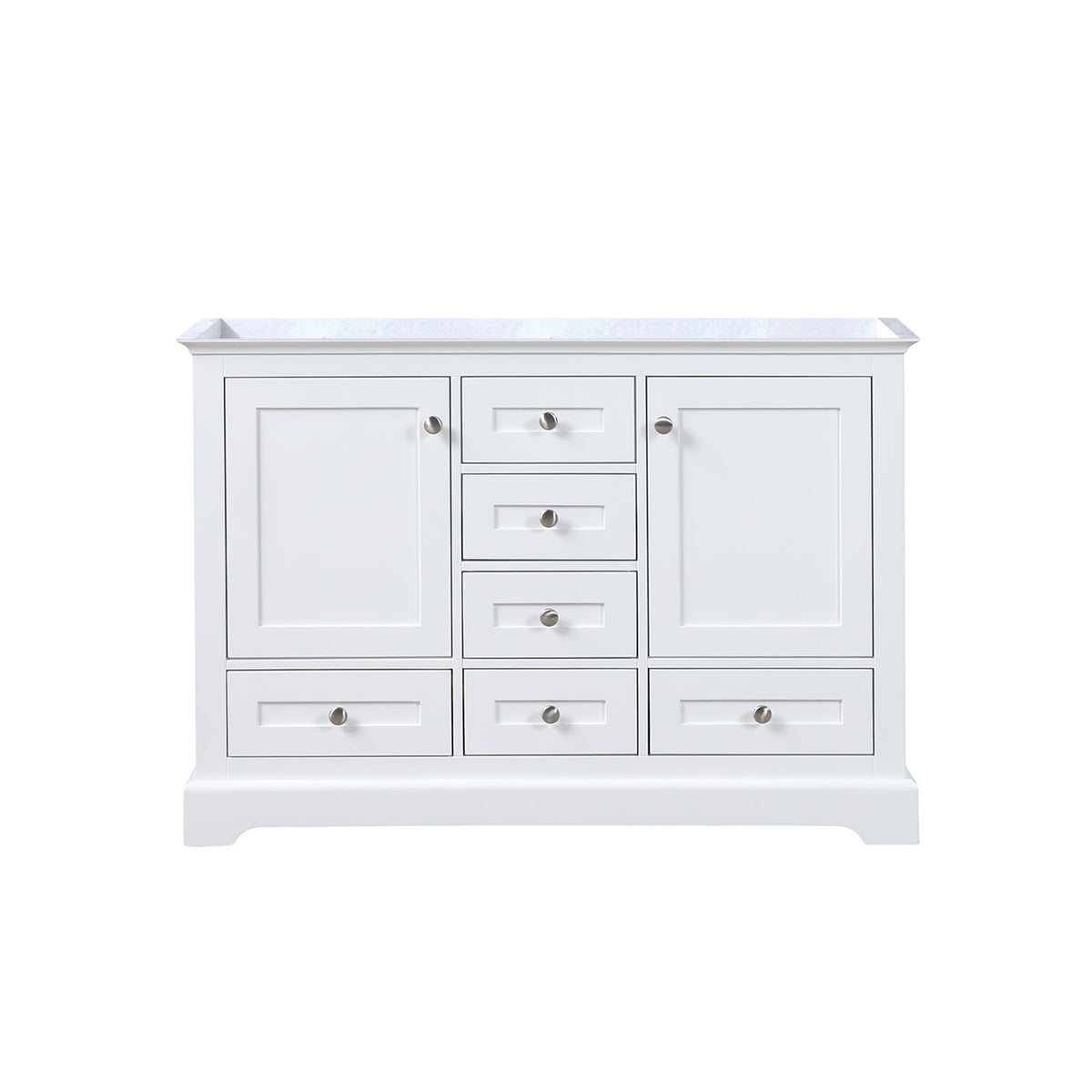 Lexora Dukes 48 in. White Double Sink Bath Vanity