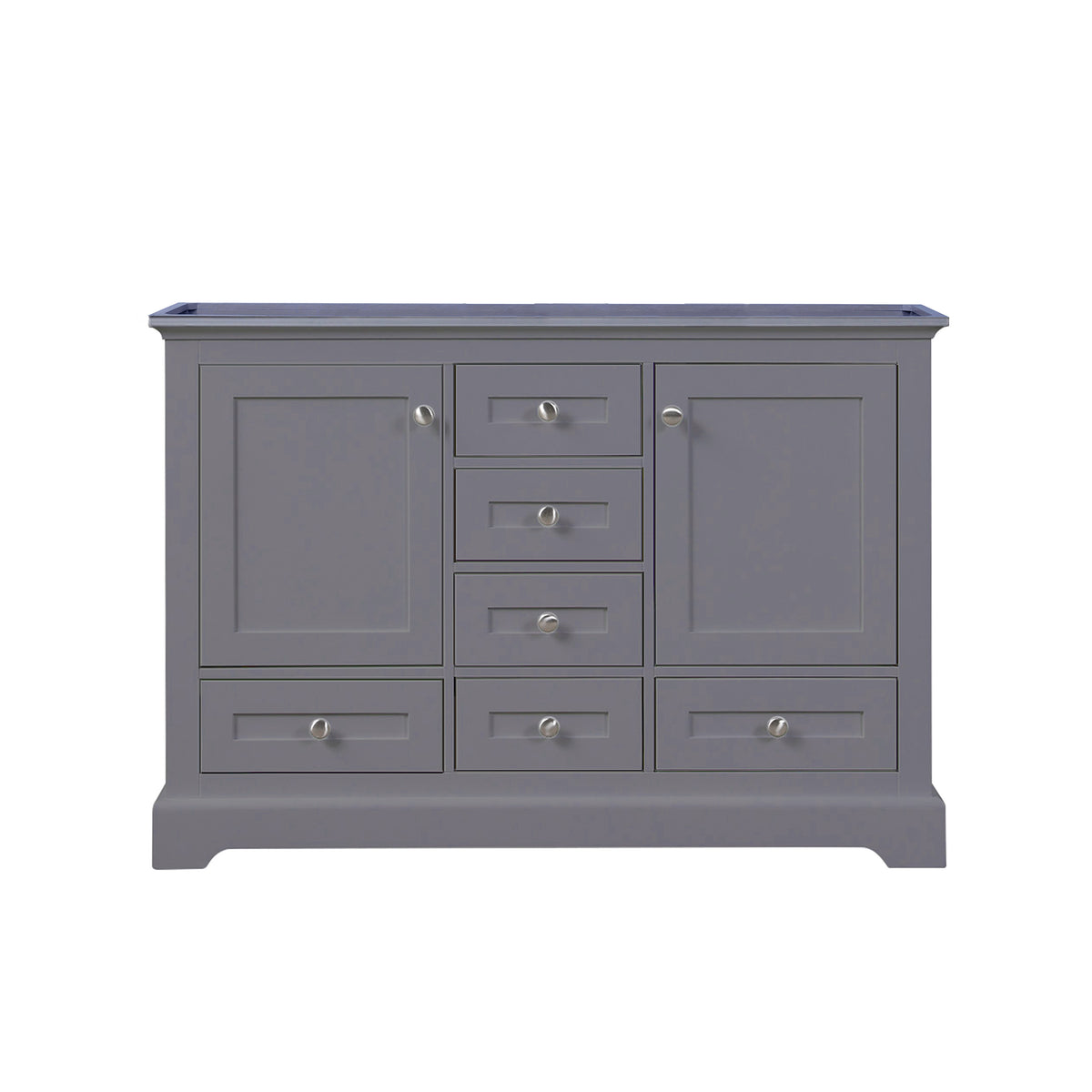 Lexora Dukes 48 in. Dark Grey Double Sink Bath Vanity