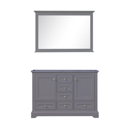 Lexora Dukes 48 in. Dark Grey Double Sink Bath Vanity