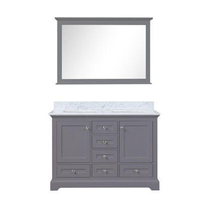 Lexora Dukes 48 in. Dark Grey Double Sink Bath Vanity